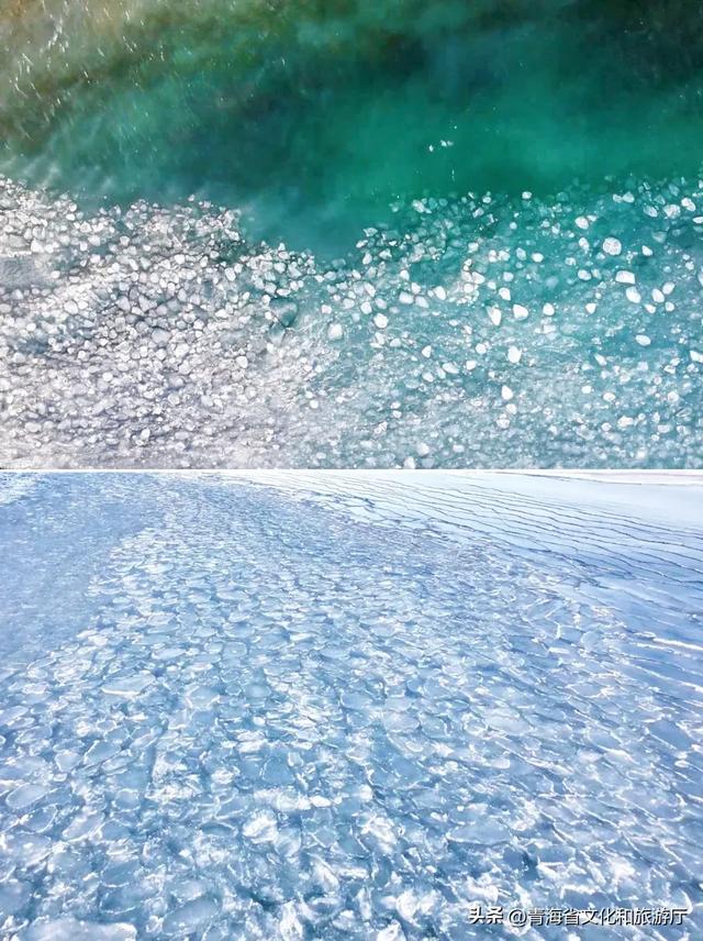 封湖季开启！青海湖二郎剑冰推奇观上线，冰凌筑就高原冬日梦幻琉璃境！
