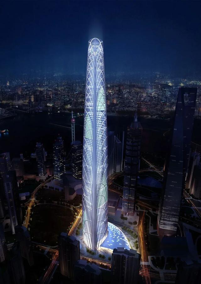 580米！中国第一高楼项目的SOM设计方案
