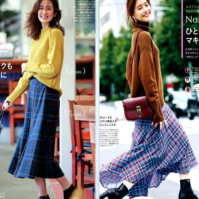 秋冬穿“长裙+短靴”，显高显瘦显气质