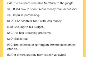 2024年12月英语四级答案出炉！（全）图片