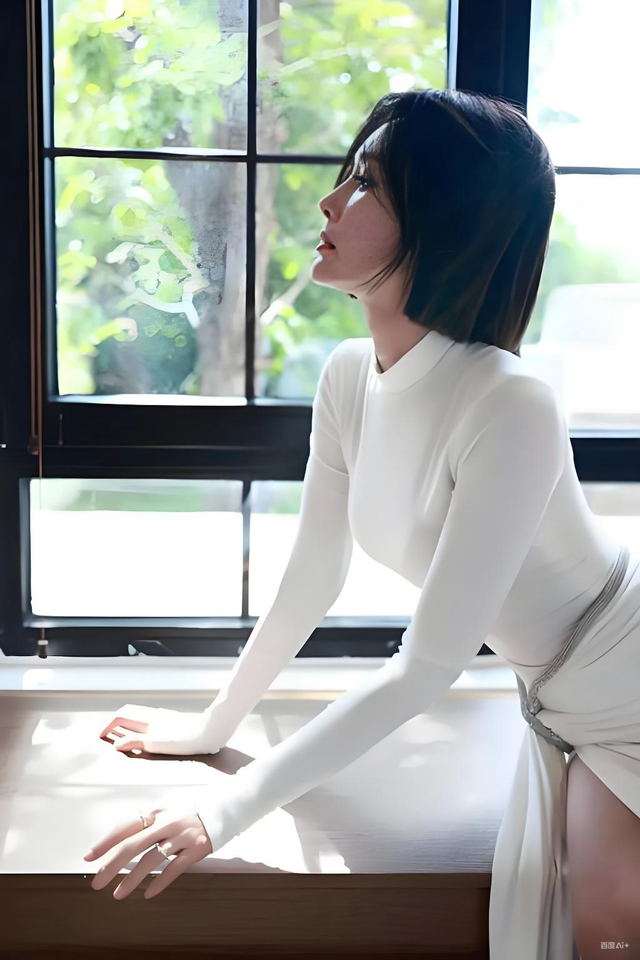 秦岚变化太大了，胸很大，腰很细，臀部很大，身材有点像芭比娃娃