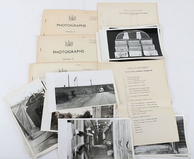 英国火车大劫案档案60年后首次曝光，劫匪车辆及成捆钞票面世