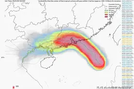 超强台风酝酿：台风米娜将提前登陆广东，桦加沙浣熊争夺年度风王图片