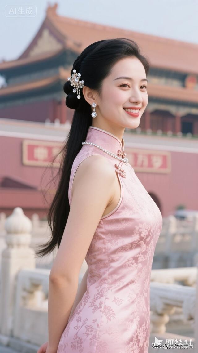 天安门旗袍女人风采