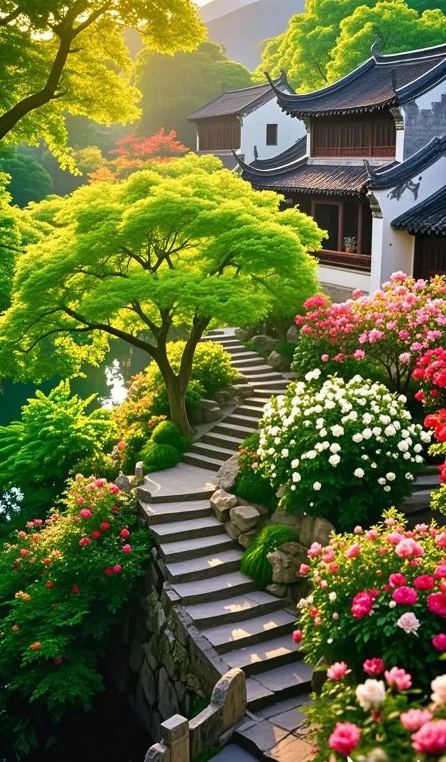 这里的风景美得动人心弦，建筑也有着独特的韵味