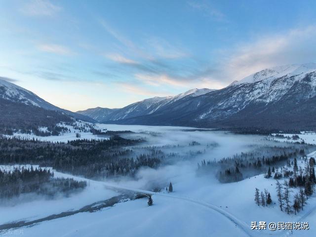 惊到了！喀纳斯流凌为冰雪爱好者打开另一个新疆。