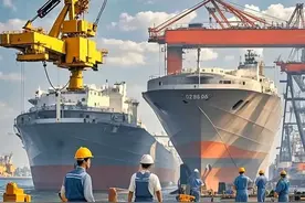 中国“江南造船厂”建造了福建舰、055和052、以及各种大型舰船图片