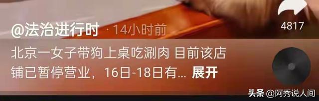 狗舔餐具事件新进展，品牌方将追究狗主人责任，网友：将近50万