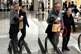 宋丹丹越嫁越好，与第三任丈夫甜蜜牵手逛街，70岁赵玉吉儒雅帅气图片