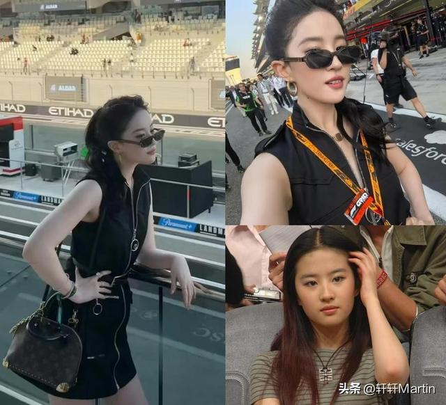 刘亦菲逛LV店被偶遇，试衣专注忘镜头	，网友：这“骨相	”太能打了