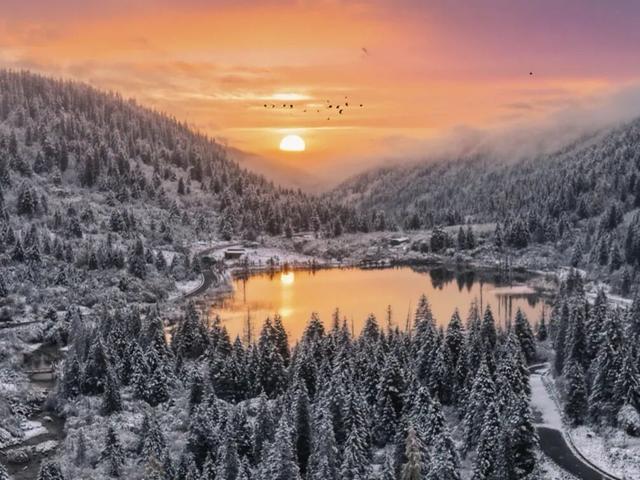 达古秋韵｜当第一缕晨光吻过云海，这里正上演秋日的浪漫相遇