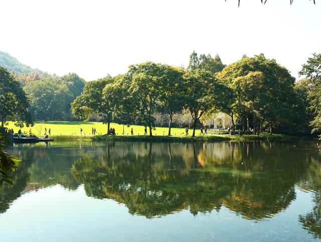 杭州秋日秘境：太子湾与浴鹄湾的红枫水墨画