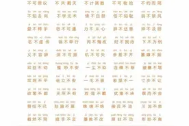 小学成语大全【带“不”字成语】带拼音（保存+打印）图片