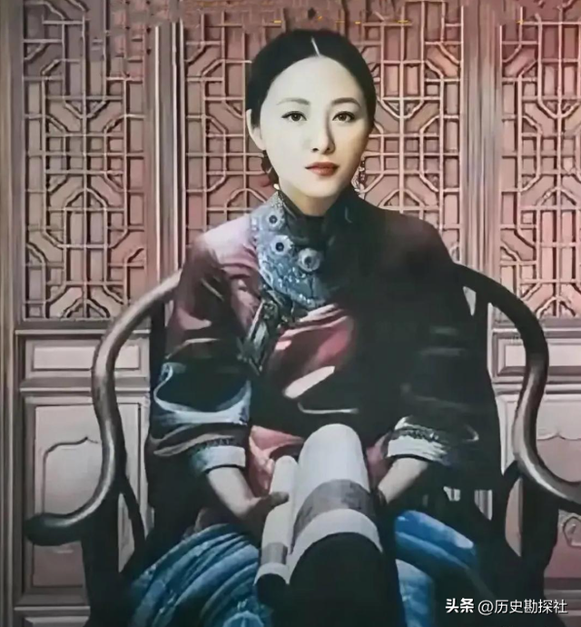 这就是陕西女首富周莹的样貌，并非演员扮演，货真价实的珍贵画像