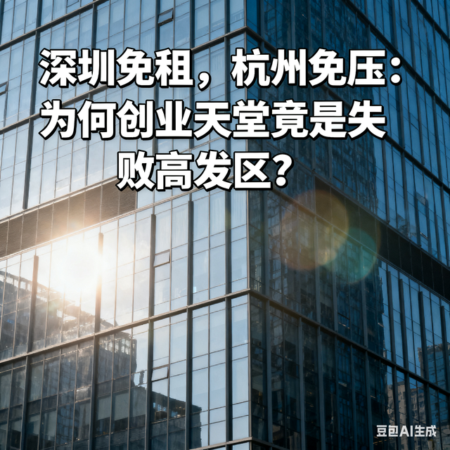深圳免租，杭州免压：为何创业天堂竟是失败高发区？