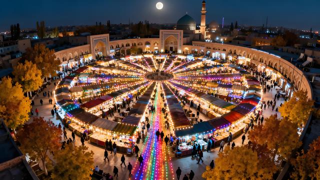 长风掠过天山麓，秋韵漫染乌鲁木齐 —— 丝路名城的鎏金诗卷