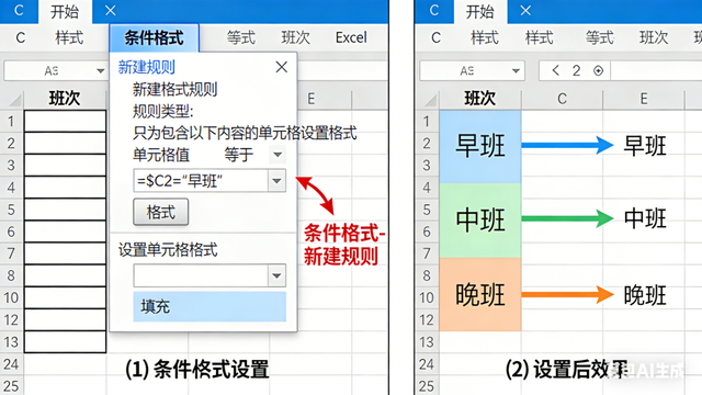 Excel动态排班表太香了！小白3步搞定，改班统计不费劲