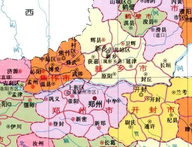 1952年河南郑州下辖16个县，包括山东东明，如今仅有6个县！