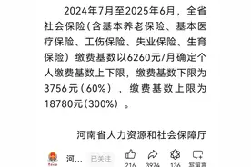 河南省2024年缴费基数上下限出炉，一年缴费需多少钱？领多少钱？图片