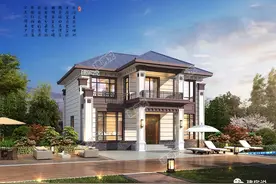 建房说｜回农村建房，这5款新中式别墅图纸，总有一款适合你图片