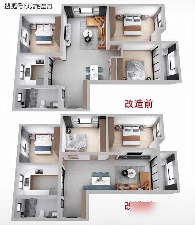 经典三居户型大优化，让你的房子更宜居