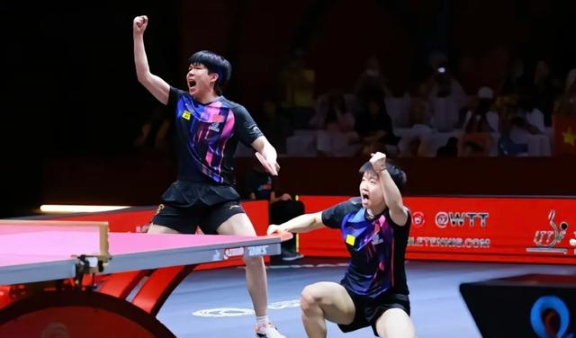 莎头组合夺得冠军 采访没想到大头这样评价孙颖莎：莎莎直呼很