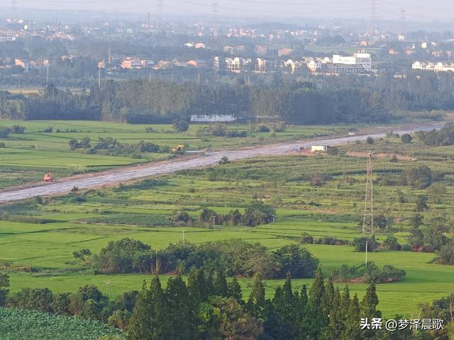 千年古城，云梦城东盛夏光影远眺