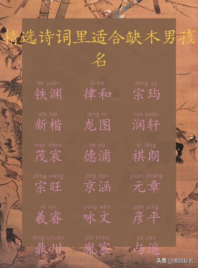 【男宝起名】林间松韵，古风傲骨：精选诗词里适合缺木男孩名字