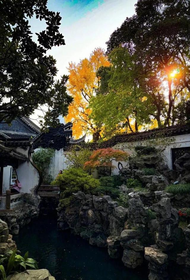 十二月暖阳拥抱着城市，古典园林披上迷人华服 我内心瞬间归于宁静