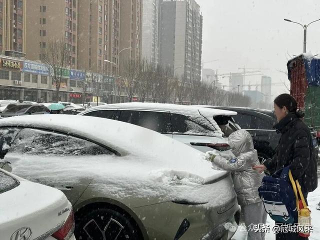 2025年冠县第一场冬雪