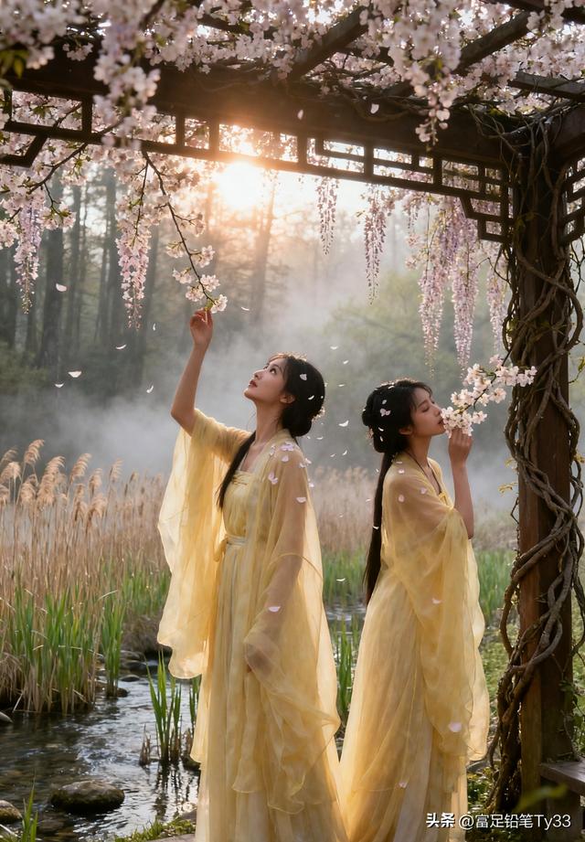 春日野餐，花海漫步，古风飘逸，与自然共舞！