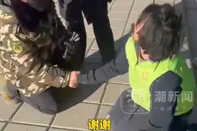 官媒点名！残肢拾荒者亲自送物资到西藏，局长情绪崩溃单膝相迎图片