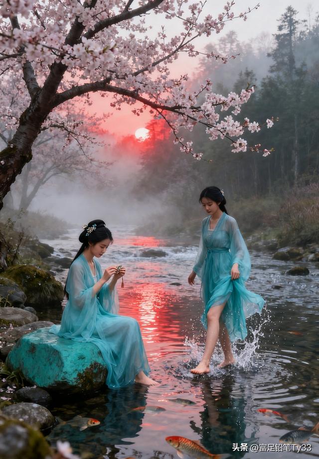 春日野餐，花海漫步，古风飘逸，与自然共舞！