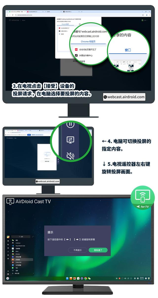 Linux电脑怎样投屏到办公室的大电视？怎样才能远程投屏？