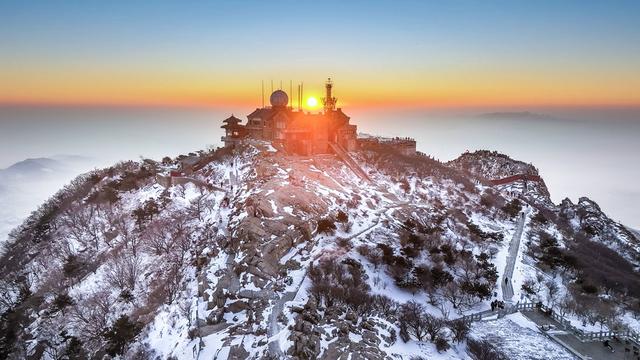 雪后泰山，仙境再现