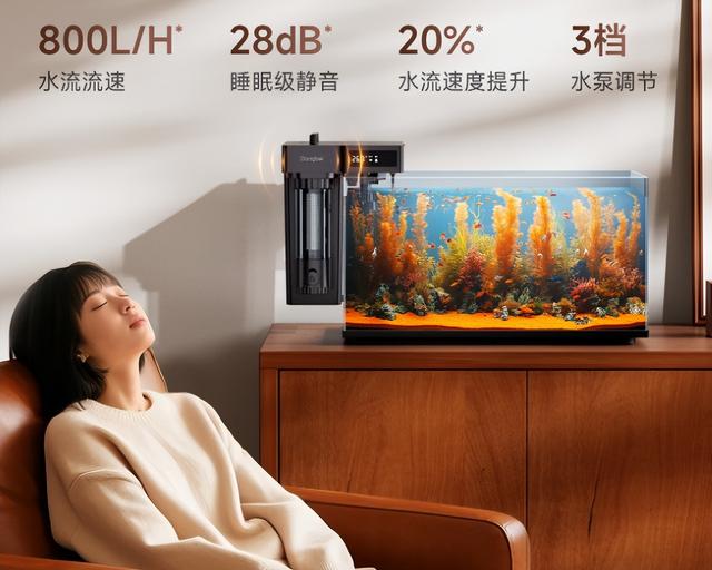 跟智能鱼缸一个价！这款过滤器安装后，普通鱼缸也能智能化了