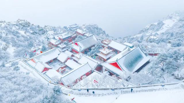 美到失语！雪后泰山限定风景，仿佛天宫坠落人间！