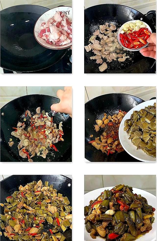 酸芋梗炒五花肉：两广人家的下饭传奇，一口惊艳的隐藏美味