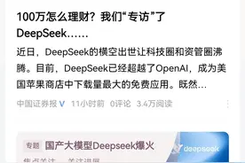 DeepSeek如何理财100万？顾左右而言他？有啥金句结论？图片