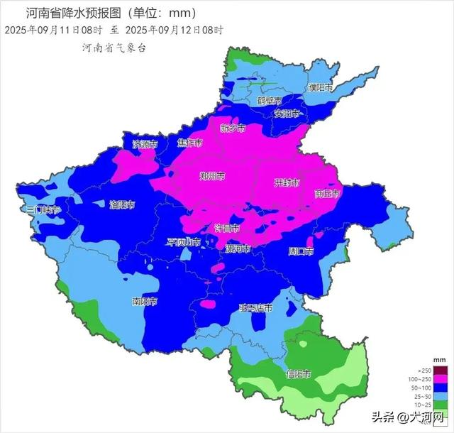河南这场雨究竟有多大？大暴雨+12级大风！今晚起全省有雨