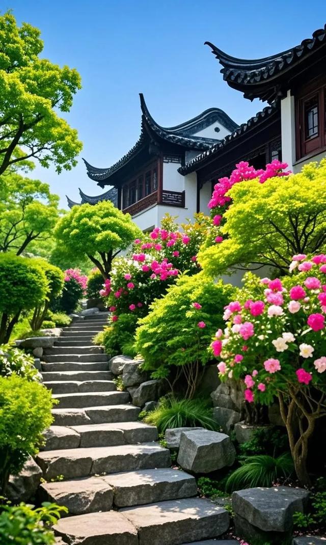 这里的风景美得动人心弦，建筑也有着独特的韵味
