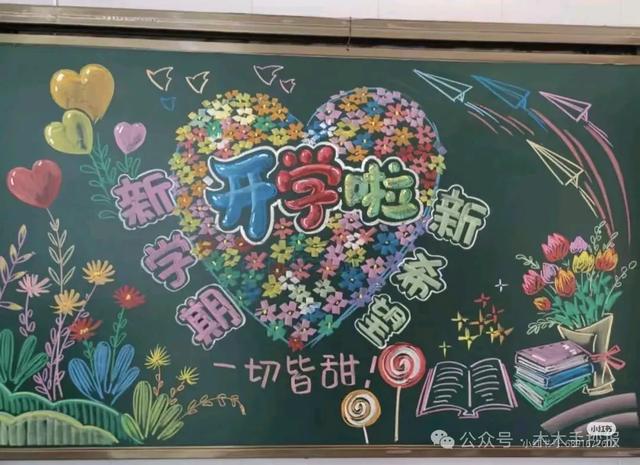 精选新学期黑板报，各位老师请保存好！
