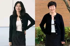 50+阿姨学穿搭，眼前一亮，太漂亮了图片