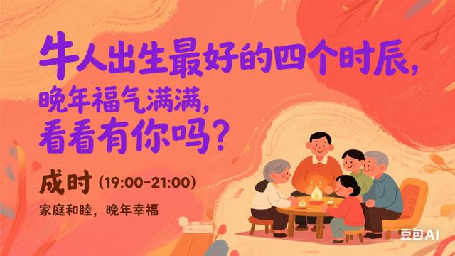 四个大吉时辰出生的牛人，晚年福气满满，看看有你吗？