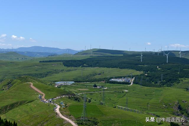 河北麻田岭（上）：绿野铺毡接云影、风轮伴路探山魂