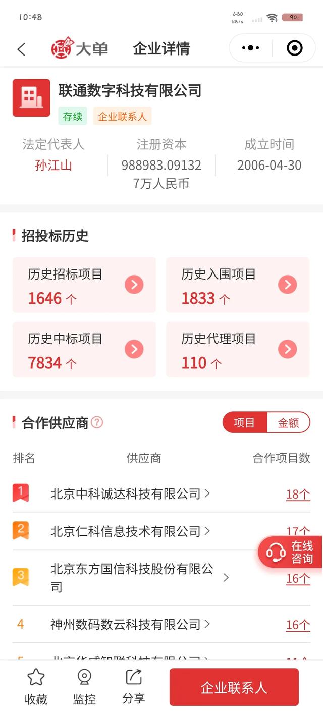 8885 万大单：卫宁、讯飞、H3C、海康、奇安信、大华、联通