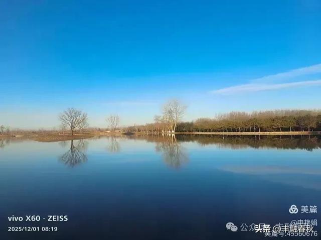 初冬北京朝阳坝河金盏淀：清寒里的静美画卷｜申艳娟