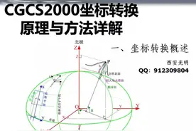 2000坐标转换原理与方法详解图片