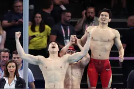巴黎奥运会丨第19金！中国队夺得男子4X100米混合泳接力金牌图片