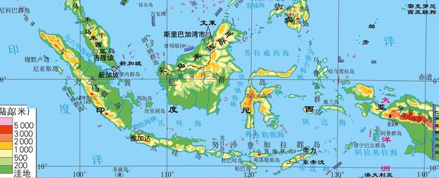 亚洲面积最大的五个岛屿在哪里，其中有四个都位于马来群岛中